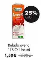 Oferta de Natumi - Bebida Avena Bio por 1,5€ en NaturaSí