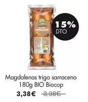 Oferta de Biocop - Magdalenas Trigo Sarraceno por 3,38€ en NaturaSí