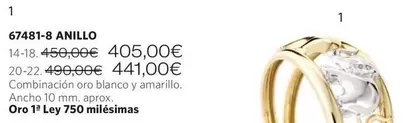 Oferta de Anillo por 405€ en Cristian Lay