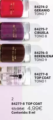 Oferta de Top Coat por 4,99€ en Cristian Lay