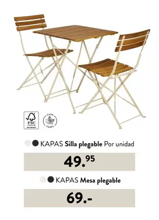 Oferta de Silla Plegable Por Unidad por 69€ en Casa