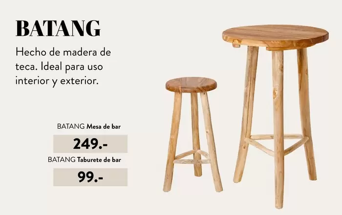 Oferta de Ideal - Hecho De Madera De Teca por 249€ en Casa