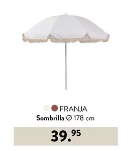 Oferta de Sombrilla 178 cm por 39,95€ en Casa