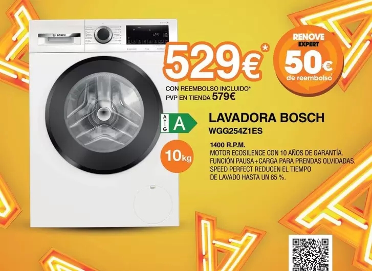 Oferta de Bosch - Lavadora  por 529€ en Expert