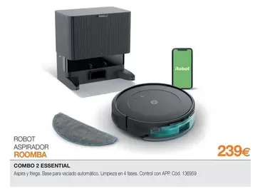 Oferta de Roomba - Robot Aspirador por 239€ en Expert