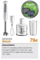 Oferta de Braun - Batidora MQ50236MWW por 79€ en Expert