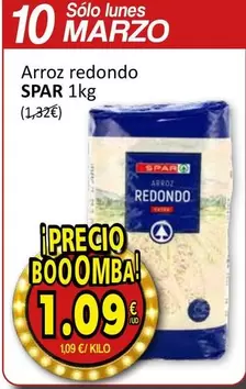 Oferta de Spar - Arroz Redondo por 1,09€ en SPAR