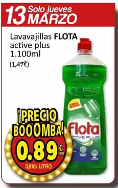 Oferta de Flota - Lavavajillas Active Plus por 0,89€ en SPAR