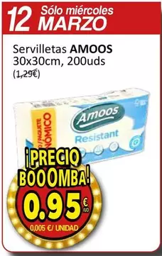 Oferta de Amoos - Servilletas por 0,95€ en SPAR