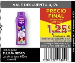 Oferta de Tulipán negro - Gel De Bano Candy Fantasy por 1,25€ en SPAR