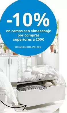 Oferta de 10% En Camas Con Almacenaje (circulo Azul) en IKEA