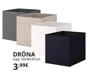 Oferta de Dröna - Caja, Blanco, 33x38x33 Cm por 3,99€ en IKEA