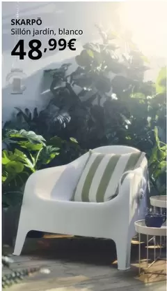 Oferta de Skarpö Sillón Jardín por 48,99€ en IKEA