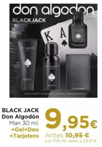 Oferta de Don Algodón - Black Jack por 9,95€ en Aquabel Perfumerías