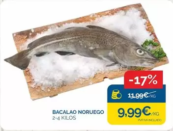 Oferta de Bacalao Noruego por 9,99€ en Supermercados La Despensa