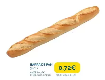 Oferta de Pan - Barra De por 0,72€ en Supermercados La Despensa