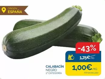 Oferta de Origen - Calabacín por 1€ en Supermercados La Despensa