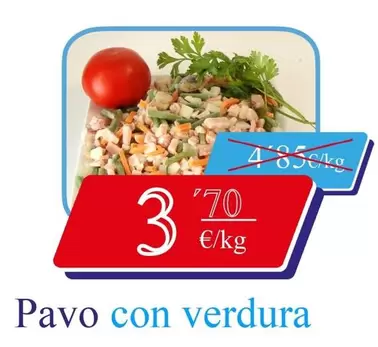 Oferta de Pavo -  Con Verdura por 3,7€ en Congelados Copos