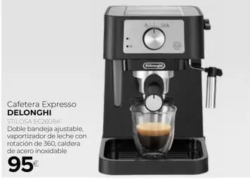 Oferta de DeLonghi - Cafetera Expresso por 95€ en Tien 21