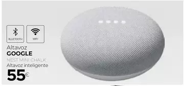 Oferta de Google - Altavoz por 55€ en Tien 21