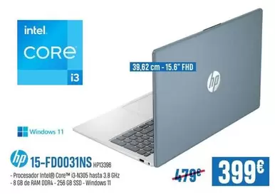 Oferta de Intel - 15-Fd0031ns por 399€ en Beep