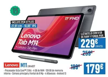 Oferta de Lenovo - M11 por 179€ en Beep