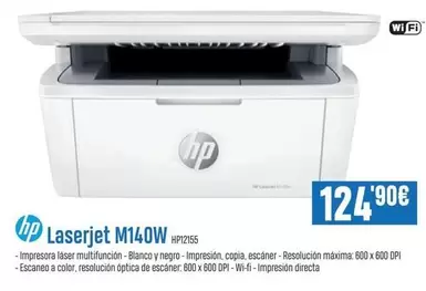 Oferta de HP - Laserjet M140W por 124,9€ en Beep