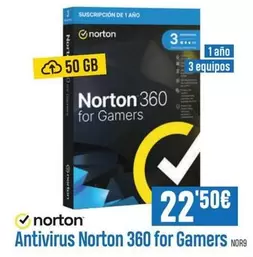 Oferta de Norton - Antivirus  360 For Gamers por 22,5€ en Beep