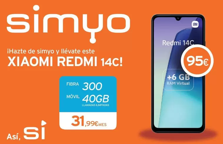 Oferta de Xiaomi - Redmi 14C por 31,99€ en Beep