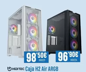 Oferta de Hiditec - Caja H2 Air ARGB por 96,9€ en Beep