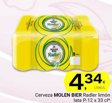 Oferta de Molen bier - Cerveza Radler Limon por 4,34€ en Supermercados Dani