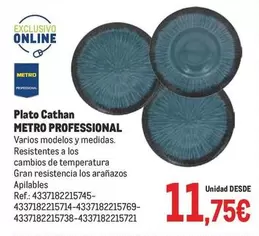 Oferta de Metro Professional - Plato Catán por 11,75€ en Makro