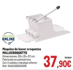 Oferta de Maquina De Hacer Croquetas por 37,9€ en Makro