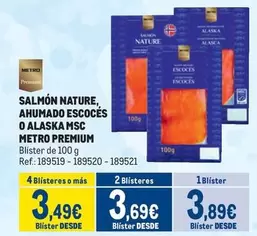 Oferta de Nature - Salmon , Ahumado Escoces O Alaska Msc por 3,89€ en Makro