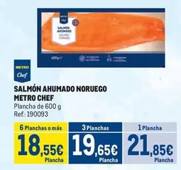 Oferta de Chef - Salmón Ahumado Noruego por 21,85€ en Makro