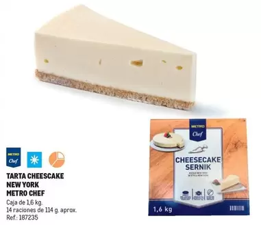 Oferta de Chef - Tarta Cheescake New York en Makro