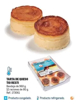 Oferta de Tio Resti - Tarta De Queso en Makro