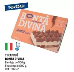 Oferta de Bonta Divina - Tiramisu en Makro