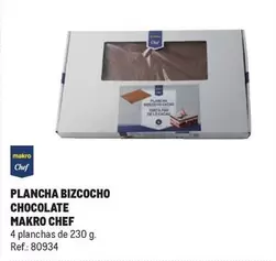 Oferta de Makro - Plancha Bizcocho Chocolate en Makro