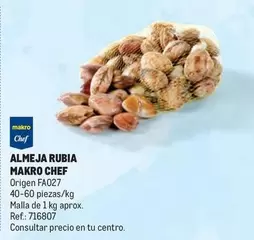 Oferta de Makro - Chef Almeja Rubia en Makro