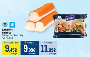 Oferta de Krissia - Barritas por 11,09€ en Makro