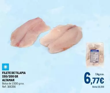 Oferta de Altamar - Filete De Tilapia 150/200 Gr por 6,77€ en Makro