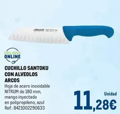 Oferta de Arcos - Cuchillo Santoku Con Alveolos por 11,28€ en Makro