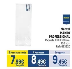 Oferta de Makro - Mantel por 9,45€ en Makro