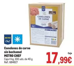 Oferta de Chef - Canelones De Carne Sin Bechamel por 17,99€ en Makro