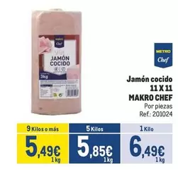 Oferta de Makro - Chef Jamon Cocido por 6,49€ en Makro