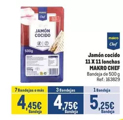 Oferta de Makro - Chef Jamon Cocido por 5,25€ en Makro