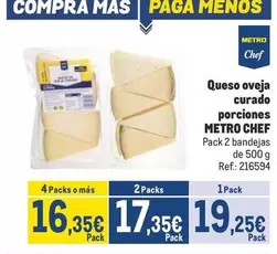 Oferta de Mas - Queso Oveja Curado Porciones por 19,25€ en Makro