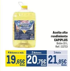 Oferta de Capiplus - Aceite Alto Rendimiento por 21,85€ en Makro