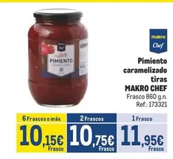 Oferta de Makro - Pimiento Caramelizado Tiras por 11,95€ en Makro